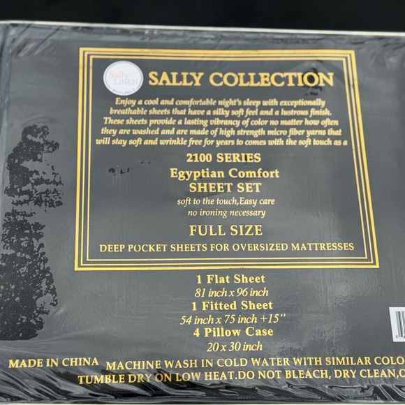 Full size bed sheets set, deep pocket,brand new,6PCS - Picture 5 of 5